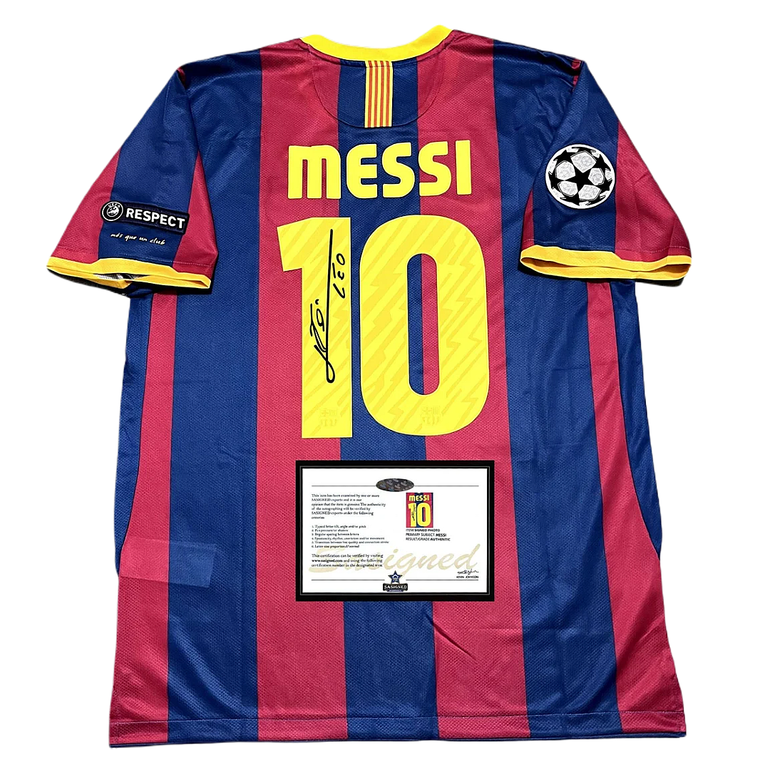 *Messi Signed* Barcelona 2011 "UCL FINAL" Home Jersey