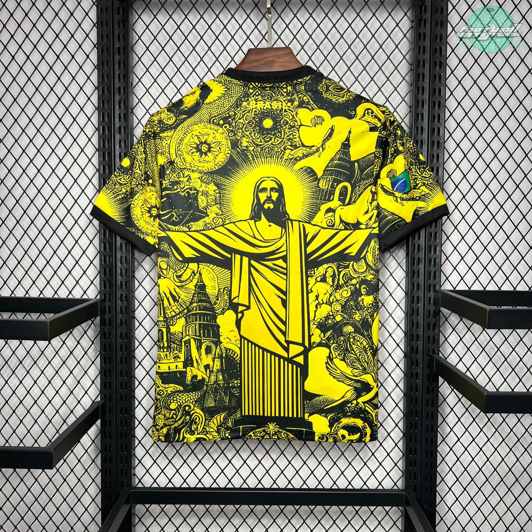 Brazil 24/25 Special "Jesus" Yellow Jersey