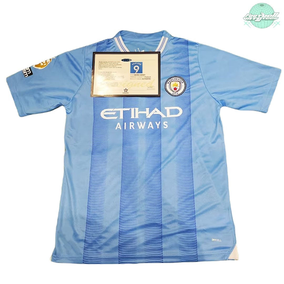 *Haaland Signed* Manchester City 23/24 Home Jersey