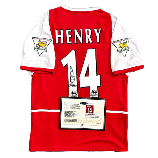 *Henry Signed* Arsenal 2002/03 Home Jersey