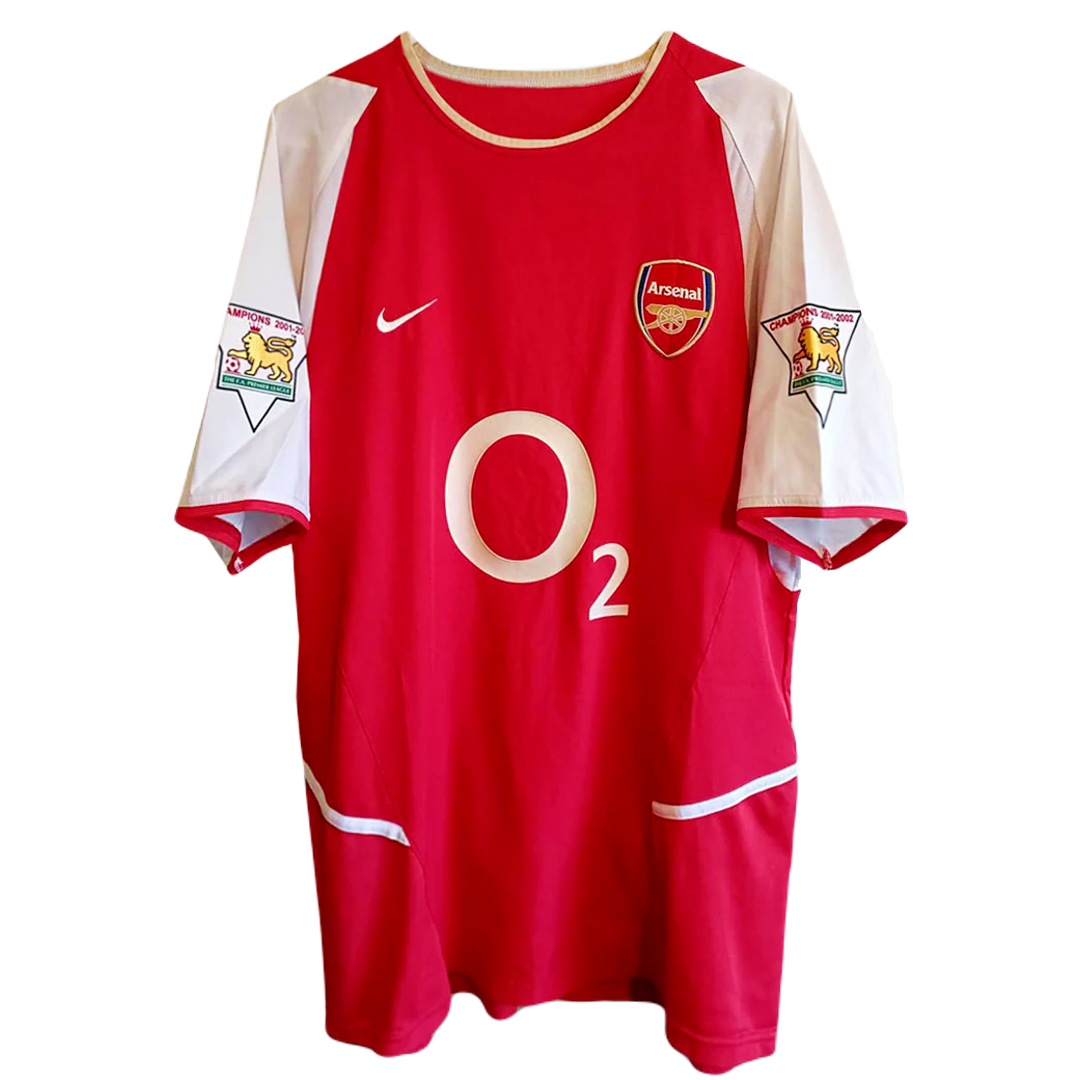 Henry Signed Arsenal 2002 03 Home Jersey FootballVntgTees