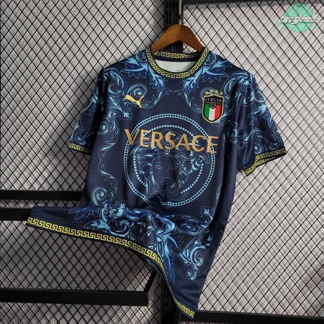 Italy 24/25 Special "Italy x Versace" Blue Jersey