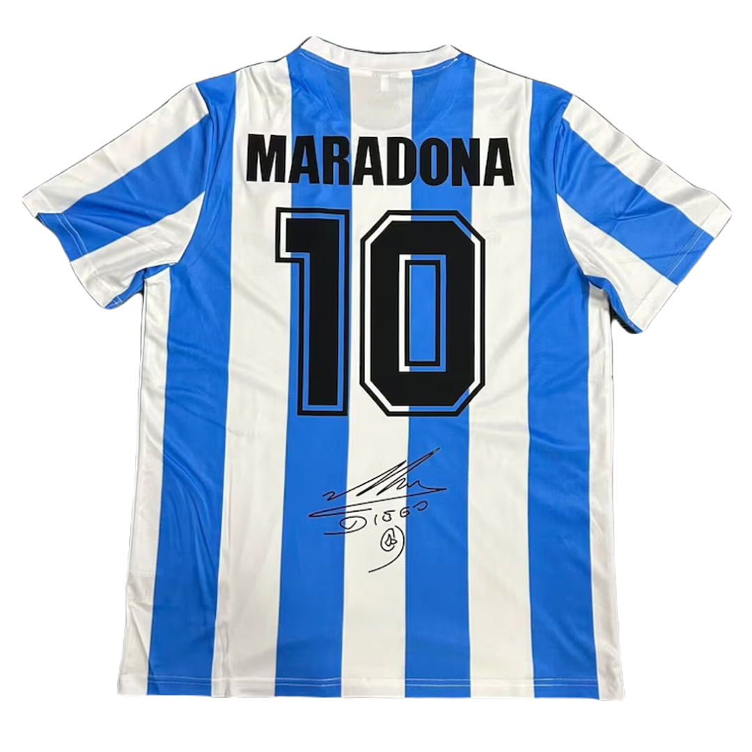 *Maradona Signed* Argentina 1986 Home Jersey