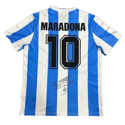 *Maradona Signed* Argentina 1986 Home Jersey