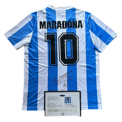 *Maradona Signed* Argentina 1986 Home Jersey