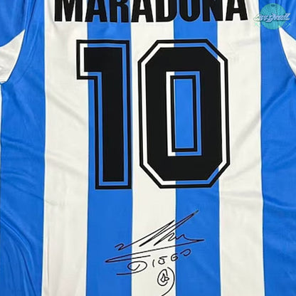 *Maradona Signed* Argentina 1986 Home Jersey