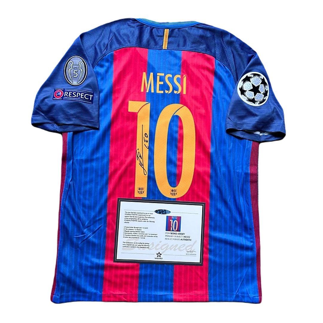 *Messi Signed* Barcelona 2016/17 Home Jersey