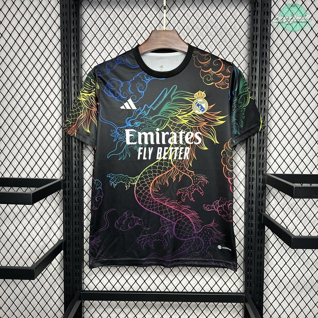 Real Madrid 24/25 Special "Rainbow Dragon" Black Jersey