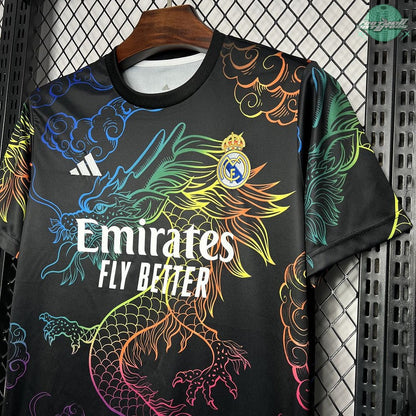 Real Madrid 24/25 Special "Rainbow Dragon" Black Jersey