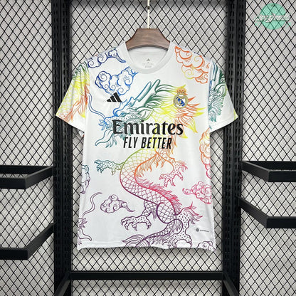 Real Madrid 24/25 Special "Rainbow Dragon" White Jersey