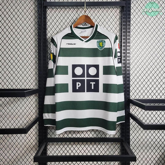 Sporting 02/03 Vintage Long Sleeve Home Jersey