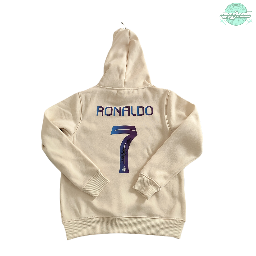 AL NASSR 2024 RONALDO #7 BEIGE HOODIE