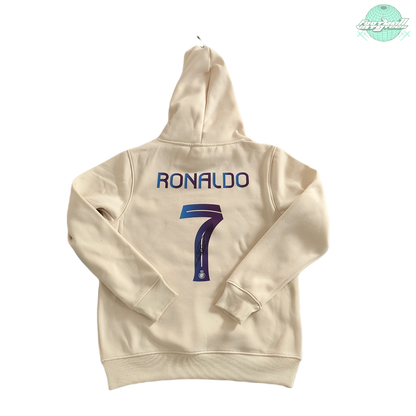 AL NASSR 2024 RONALDO #7 BEIGE HOODIE