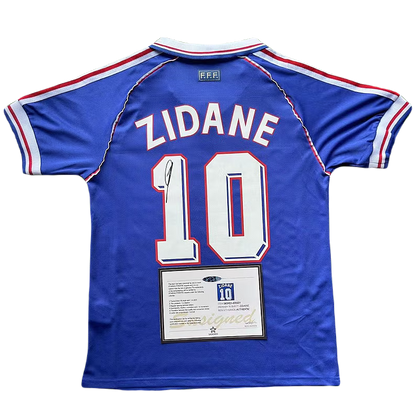 *Zidane Signed* France 1998/99 Home Jersey