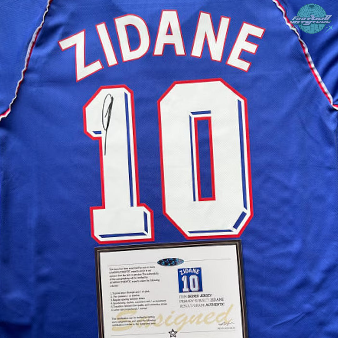 *Zidane Signed* France 1998/99 Home Jersey